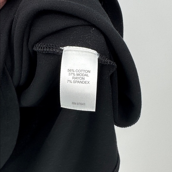 J.  Jill Striped Colorblock Dress 3/4 Sleeve Blue White Black size Large - Picture 5 of 5